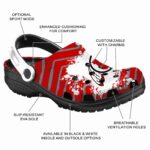 Personalized Utah Utes Zigzag Paint Burst Crocs Best selling