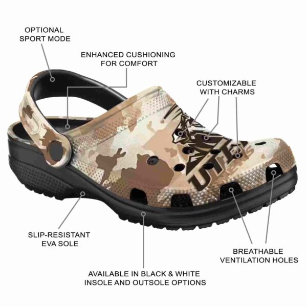 personalized utep miners desert camo clog new arrival