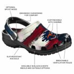 personalized utsa roadrunners patriotic stripes clog best selling
