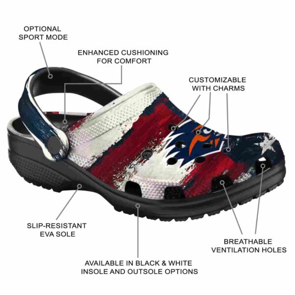 personalized utsa roadrunners patriotic stripes clog new arrival