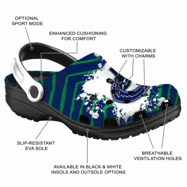 personalized vancouver canucks zigzag paint burst clog new arrival