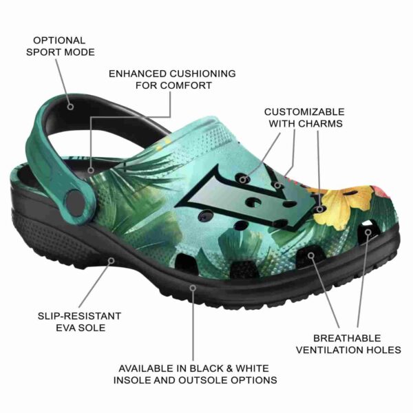 personalized vanderbilt commodores tropical vibes clog new arrival