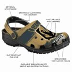 personalized vegas golden knights paint splatter graphics clog best selling