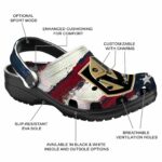 personalized vegas golden knights patriotic stripes clog best selling