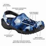 personalized villanova wildcats ocean waves clog best selling