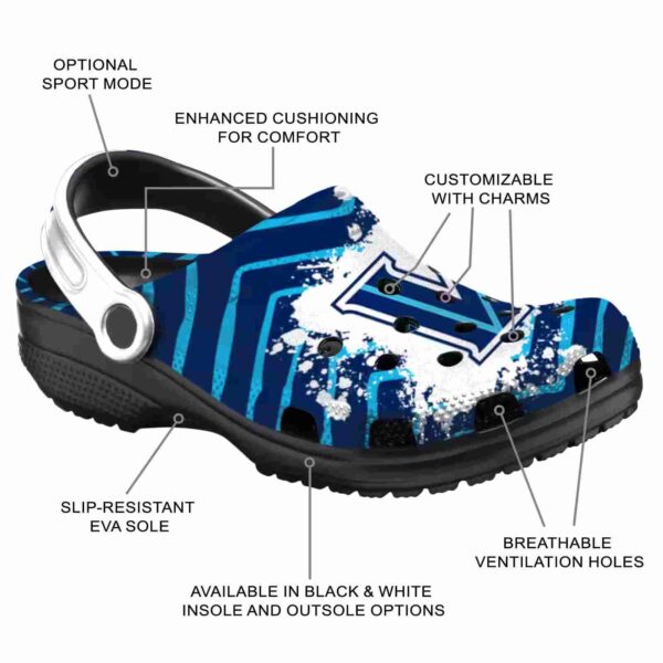 personalized villanova wildcats zigzag paint burst clog new arrival