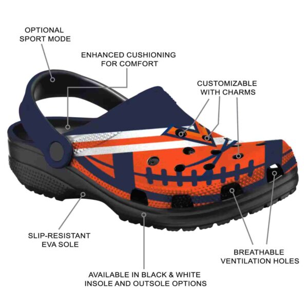 personalized virginia cavaliers football motif clog new arrival