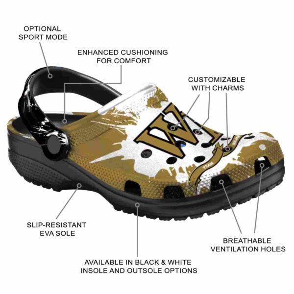 personalized wake forest demon deacons splatter pattern clog new arrival