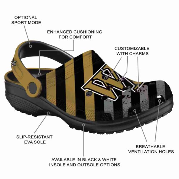 personalized wake forest demon deacons star spangled graphic clog new arrival