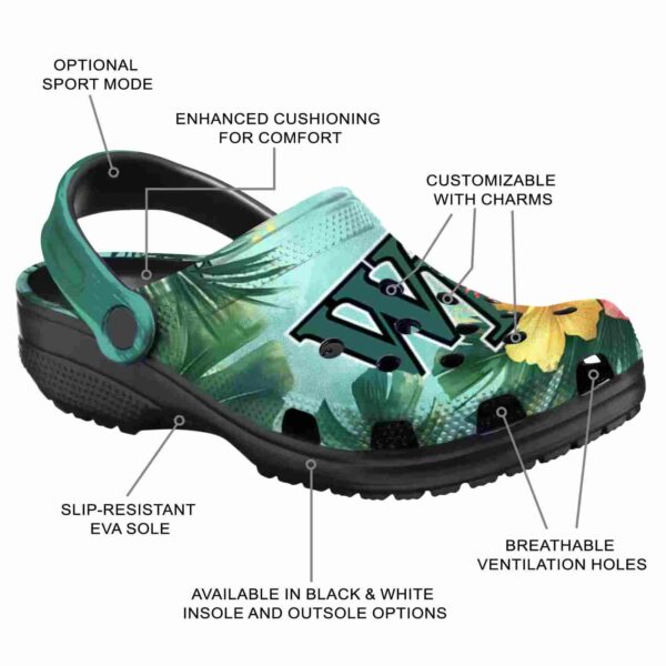 personalized wake forest demon deacons tropical vibes clog new arrival