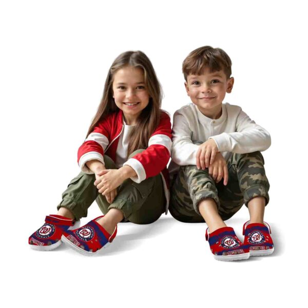 personalized washington nationals paint splatter graphics crocs fashion forward