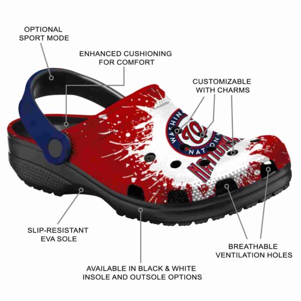 personalized washington nationals splash art crocs new arrival