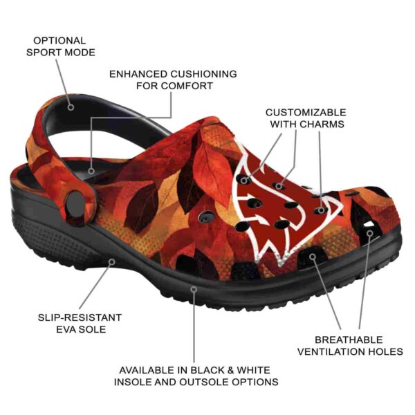 personalized washington state cougars autumn leaves clog new arrival