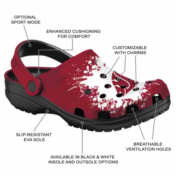 personalized washington state cougars splatter background clog new arrival