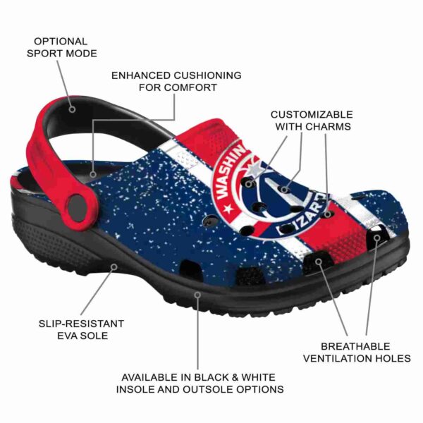 personalized washington wizards vertical stripes clog new arrival