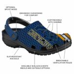 Personalized West Virginia Mountaineers Contrasting Stripes Crocs Best selling