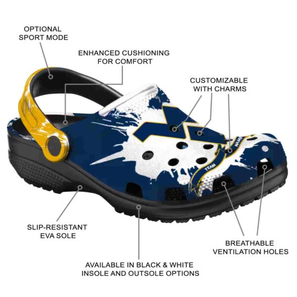 personalized west virginia mountaineers splatter pattern crocs new arrival