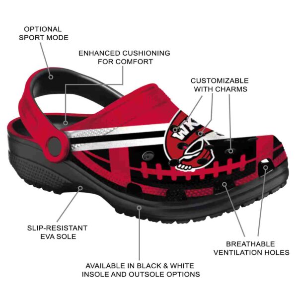 personalized western kentucky hilltoppers football motif clog new arrival