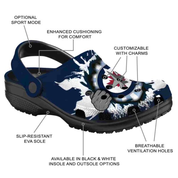 personalized winnipeg jets gripping hand clog new arrival