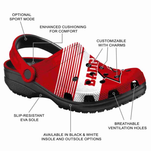 personalized wisconsin badgers vibrant dual tone crocs new arrival