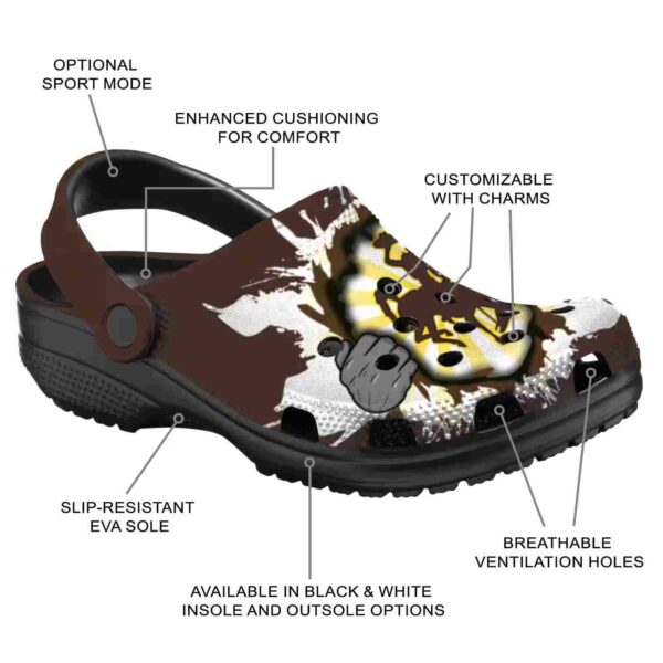 personalized wyoming cowboys gripping hand clog new arrival