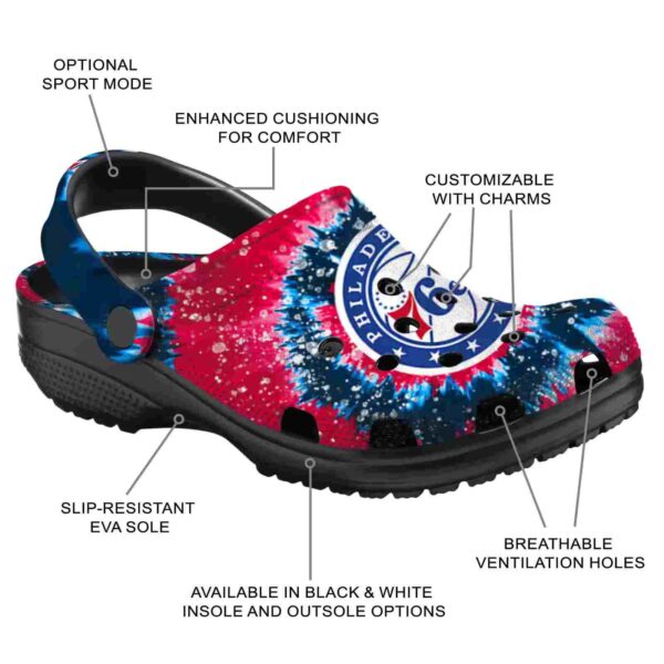 philadelphia 76ers radiant burst effect clog new arrival