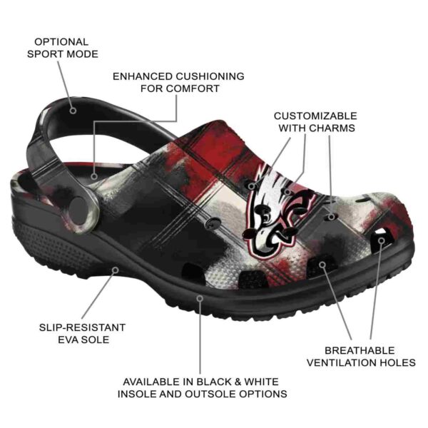 philadelphia eagles plaid fusion crocs new arrival