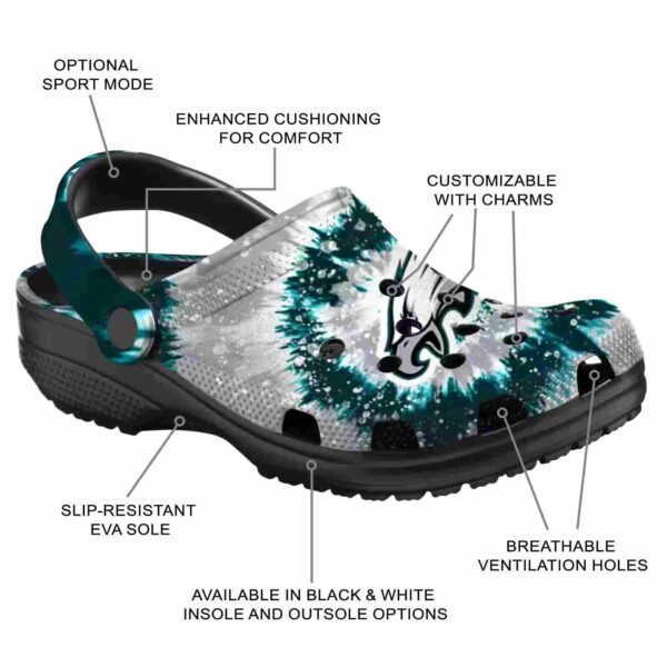 philadelphia eagles radiant burst effect crocs new arrival