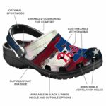 Philadelphia Phillies Patriotic Stripes Crocs Fashion forward