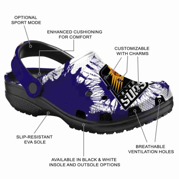 phoenix suns splatter graphics clog new arrival