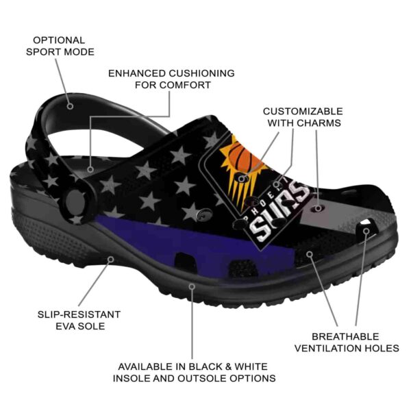 phoenix suns stellar stripes theme clog new arrival