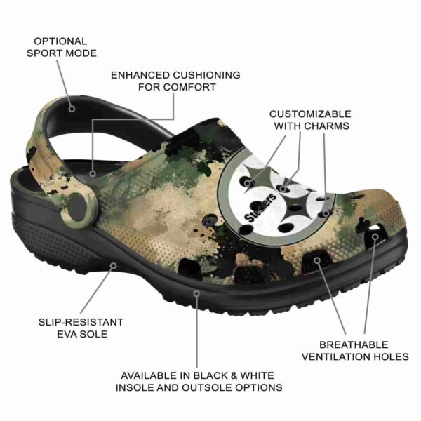 pittsburgh steelers camouflage craze crocs new arrival