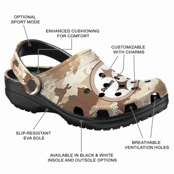 pittsburgh steelers desert camo crocs new arrival