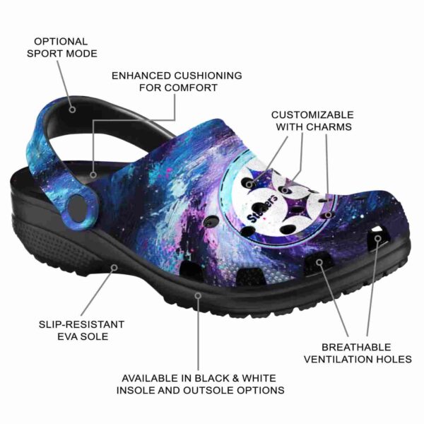 pittsburgh steelers galaxy swirl crocs new arrival