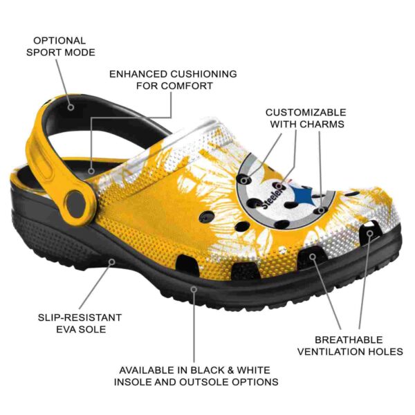 pittsburgh steelers splatter graphics crocs new arrival