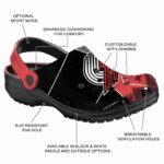 portland trail blazers geometric background clog best selling