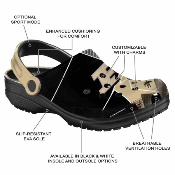 purdue boilermakers geometric background clog new arrival