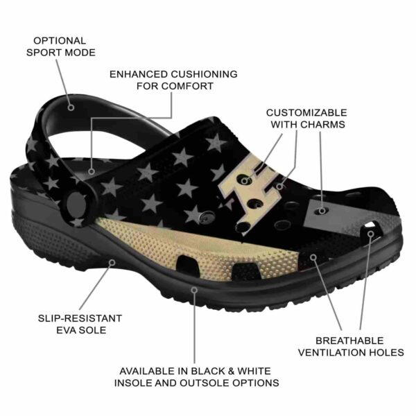 purdue boilermakers stellar stripes theme clog new arrival