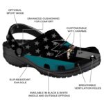 san jose sharks stellar stripes theme clog best selling