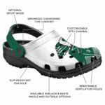 saskatchewan roughriders geometric background clog best selling