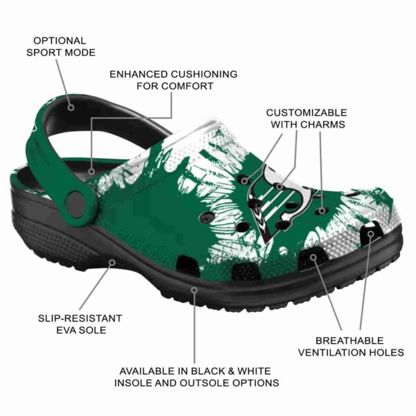 saskatchewan roughriders splatter graphics clog new arrival