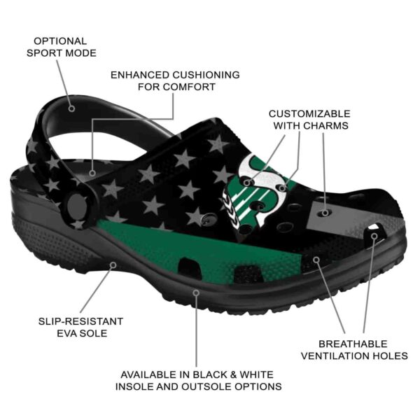 saskatchewan roughriders stellar stripes theme clog new arrival