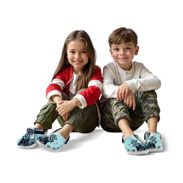 seattle kraken geometric background clog fashion forward