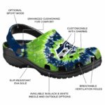Seattle Seahawks Radiant Burst Effect Crocs Best selling