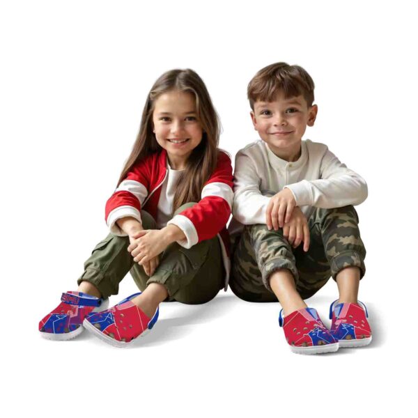 smu mustangs geometric background clog fashion forward