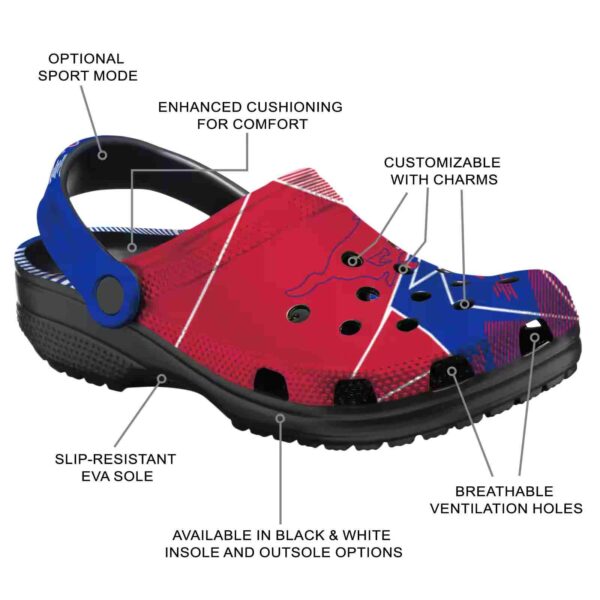 smu mustangs geometric background clog new arrival