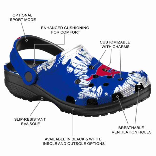 smu mustangs splatter graphics clog new arrival