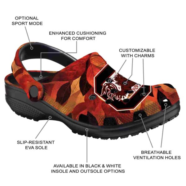 south carolina gamecocks autumn leaves crocs new arrival