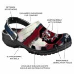 South Carolina Gamecocks Patriotic Stripes Crocs Fashion forward