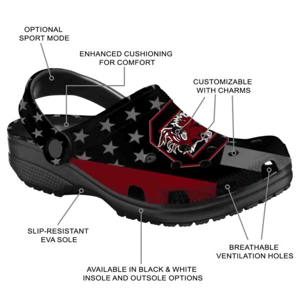 south carolina gamecocks stellar stripes theme crocs new arrival